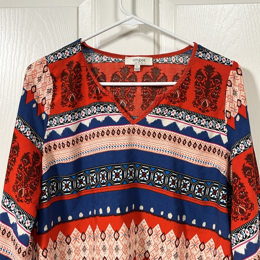 Umgee Women’s Long Sleeve Top Size Large - Picture 2 of 6